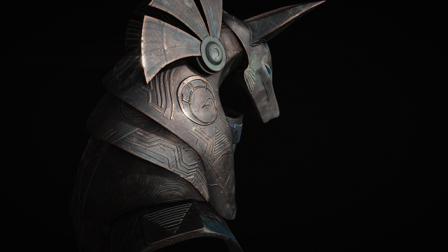 Startgate Anubis Guard Helmet 3D Art Project