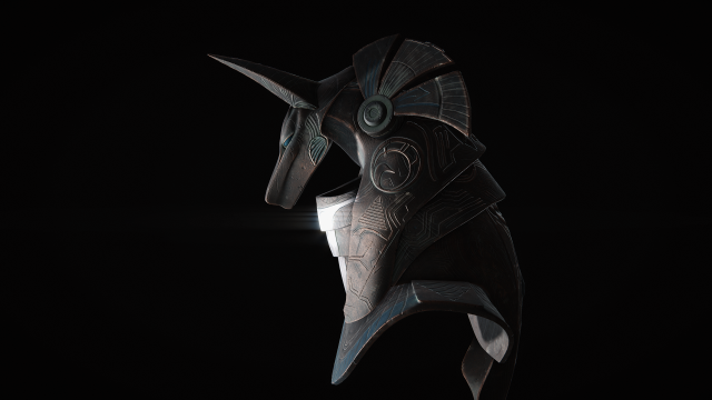 Startgate Anubis Guard Helmet 3D Art Project