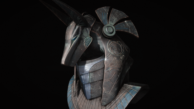 Startgate Anubis Guard Helmet 3D Art Project