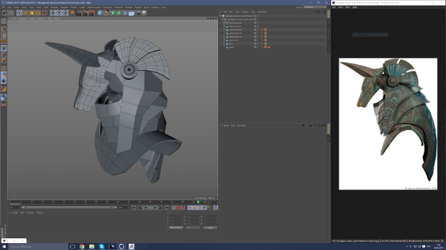 Startgate Anubis Guard Helmet 3D Art Project